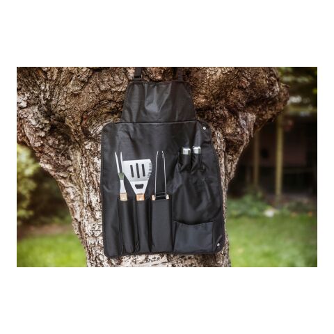 Delantal de nylon y guante negro | sin montaje de publicidad | no disponible | no disponible