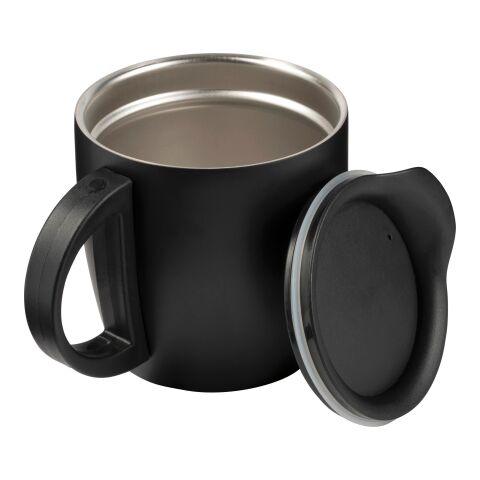 Taza de viaje (350 ml) con doble pared de acero inoxidable. negro | sin montaje de publicidad | no disponible | no disponible