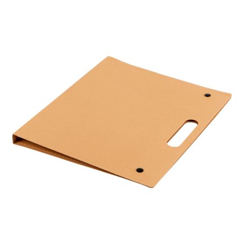 Carpeta de cartón con material de escritura. marrón | sin montaje de publicidad | no disponible | no disponible