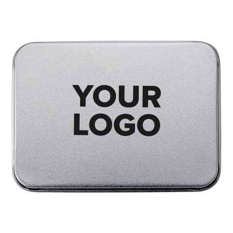 Lata de metal con naipes plata | sin montaje de publicidad | no disponible | no disponible