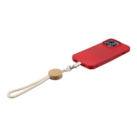 Pulsera lanyard de algodón Maxim beige | sin montaje de publicidad | no disponible | no disponible