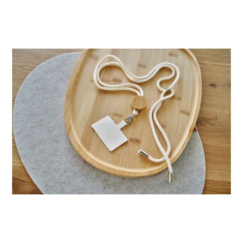 Lanyard de algodón y bambú Lucia Sable | sin montaje de publicidad | no disponible | no disponible