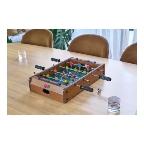 Mini Futbolín de madera colorido | sin montaje de publicidad | no disponible | no disponible