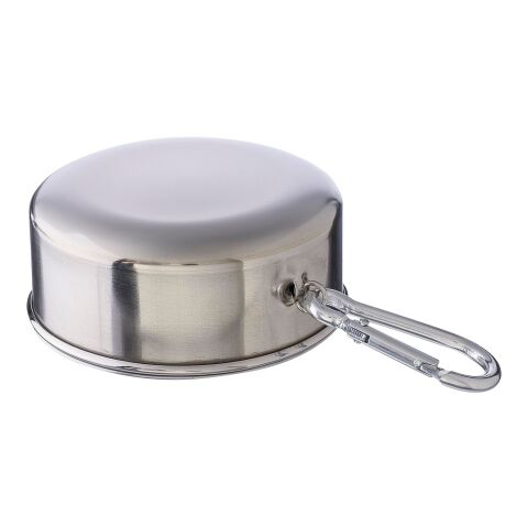 Vaso plegable de acero inox. Annette plata | sin montaje de publicidad | no disponible | no disponible