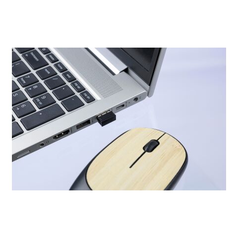 Ratón inalámbrico de ABS Eileen negro | sin montaje de publicidad | no disponible | no disponible