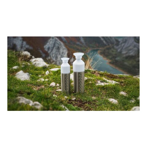 Dopper Silver Insulated (350 ml) plata/blanco | sin montaje de publicidad | no disponible | no disponible