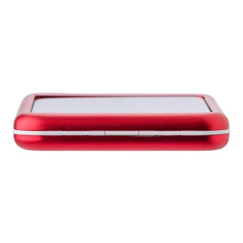 Power Bank solar de aluminio Tycho rojo | sin montaje de publicidad | no disponible | no disponible