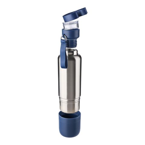 Botella termo de acero inox. (500 ml) Zev azul | sin montaje de publicidad | no disponible | no disponible