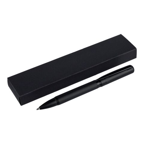 Bolígrafo de latón ecológico con estuche Hadi negro | sin montaje de publicidad