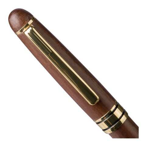 Bolígrafo de madera de nogal con estuche Noa marrón | sin montaje de publicidad | no disponible | no disponible