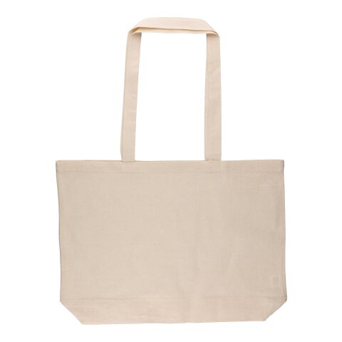 Bolsa tote de algodón Oeko-Tex® Isak beige | sin montaje de publicidad