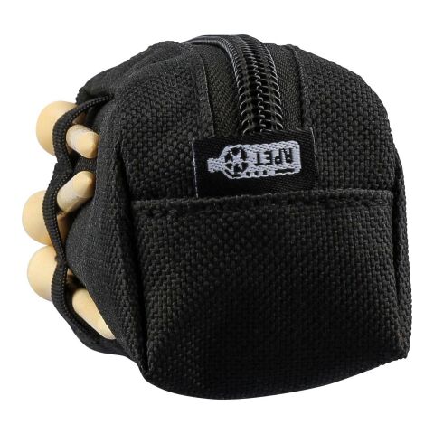 Set para golf de rPET Aruna negro | sin montaje de publicidad