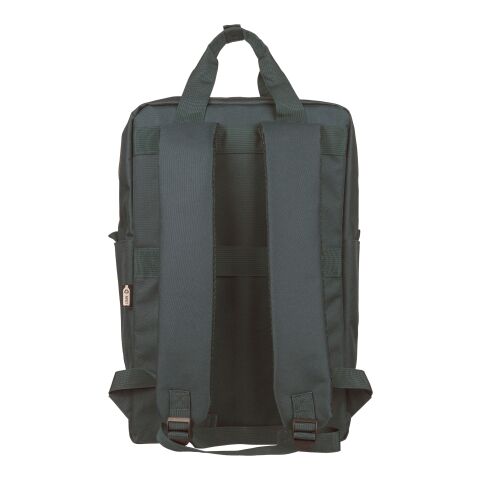 Mochila de poliéster reciclado para pc Amalia negro | sin montaje de publicidad