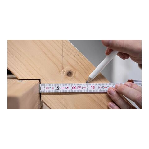 Regla plegable Stabila Pro blanco