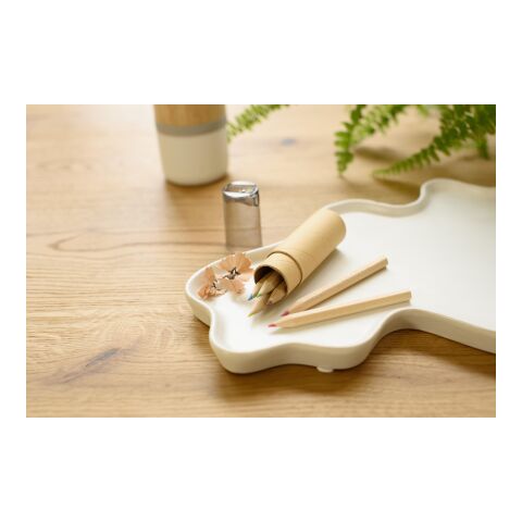 Tubo de cartón y ABS con lápices Libbie negro | sin montaje de publicidad | no disponible | no disponible