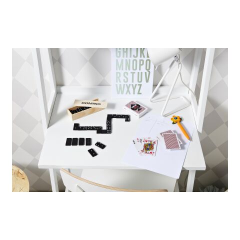 Estuche de madera con dominó Enid marrón | sin montaje de publicidad | no disponible | no disponible