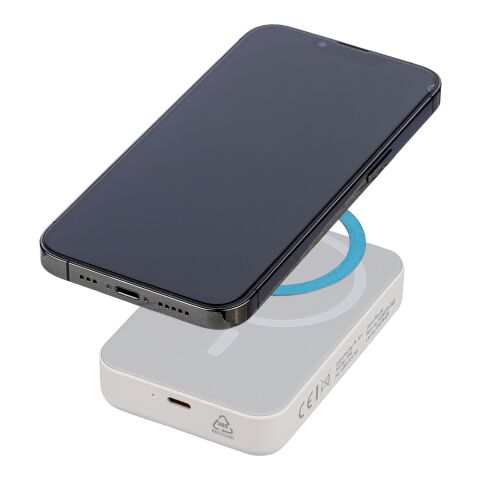 Power Bank de ABS reciclado Meno blanco | sin montaje de publicidad | no disponible | no disponible