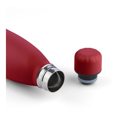 Botella termo de acero inox. reciclado Sunny 500 ml rojo oscuro | sin montaje de publicidad | no disponible | no disponible