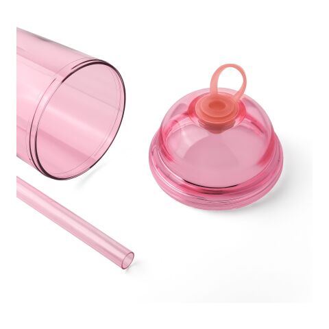 Vaso de rPet Glow 500 ml rosa | sin montaje de publicidad | no disponible | no disponible