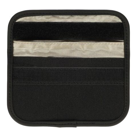 Funda reciclada para llaves y tarjetas Ripple negro | sin montaje de publicidad | no disponible | no disponible