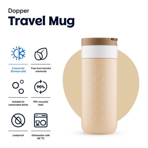 Vaso termo Dopper 400 ml Marrón Terroso | sin montaje de publicidad | no disponible | no disponible