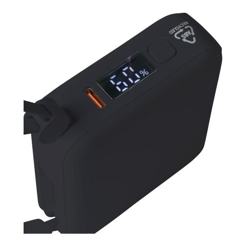 Power Bank de ABS reciclado Jona negro | sin montaje de publicidad | no disponible | no disponible