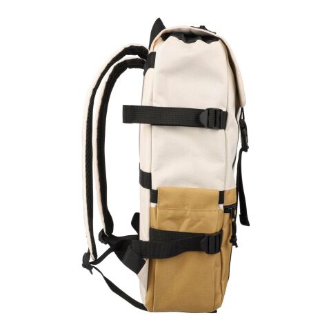 Mochila Vayo bicolor | Reciclada | Portátil 15" | 11 l beige