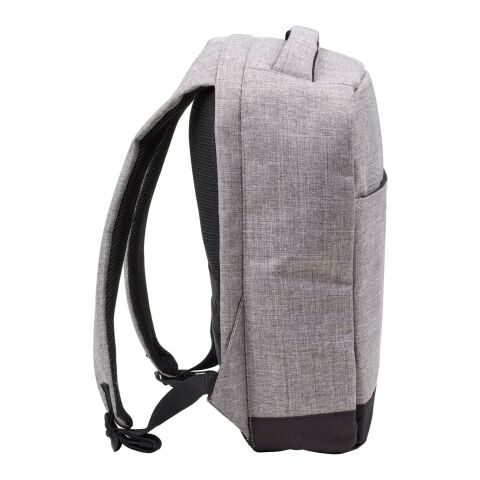 Mochila antirrobo de poliéster gris claro