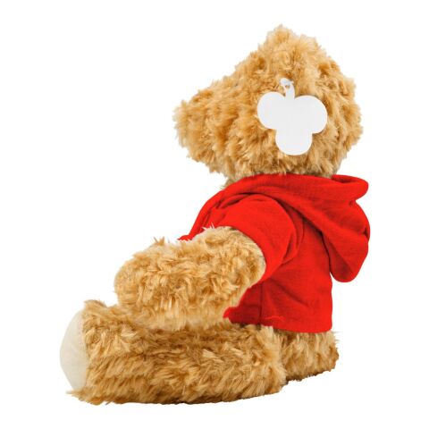 Oso de peluche con capucha rojo