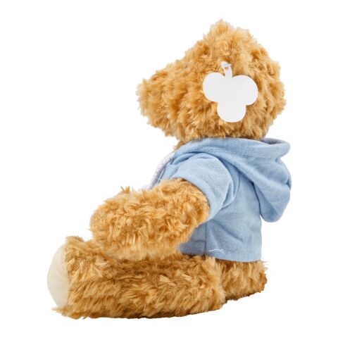 Oso de peluche con capucha azul
