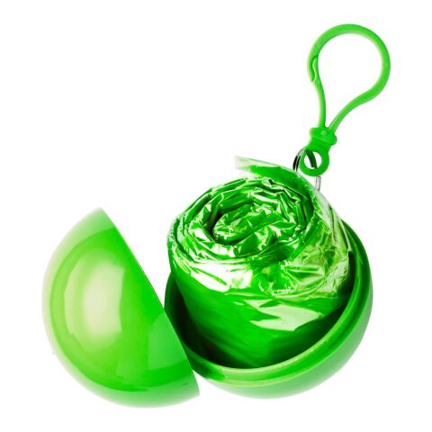 Pelota de plástico con un poncho verde claro