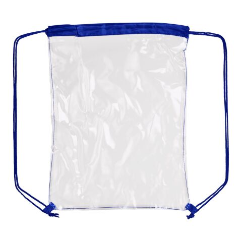 Mochila transparente en PVC azul cobalto