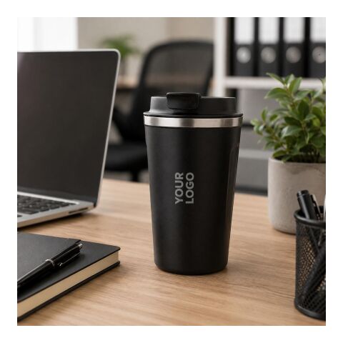 Vaso termo de acero inox. gris