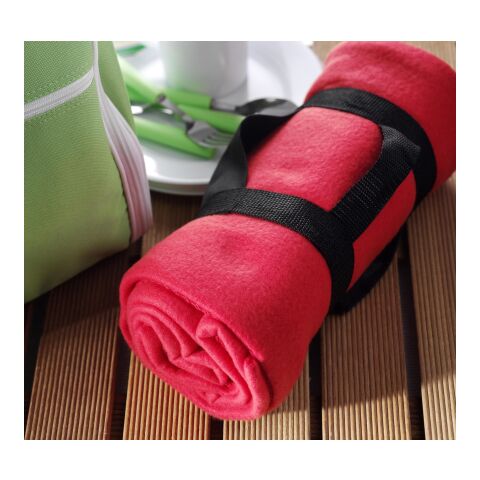 Manta de viaje en fibra polar azul | sin montaje de publicidad | no disponible | no disponible