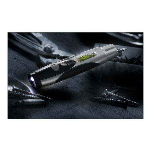 Destornilladores, nivel y linternita negro/plata | sin montaje de publicidad | no disponible | no disponible