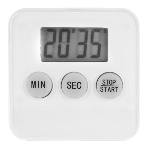 Temporizador de plástico blanco