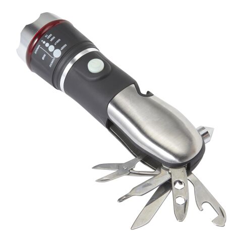 Linterna metálica multifuncional negro | sin montaje de publicidad | no disponible | no disponible