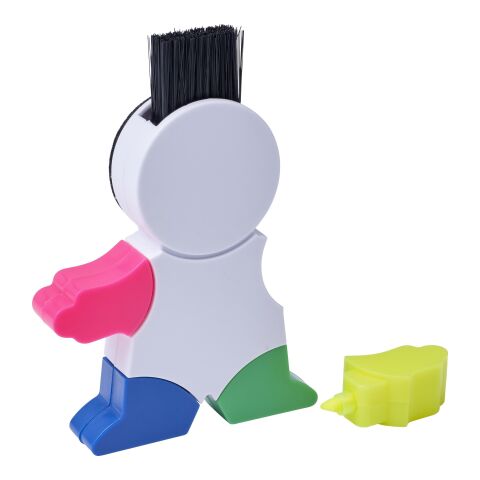 Marcador de ABS con forma. blanco | sin montaje de publicidad | no disponible | no disponible