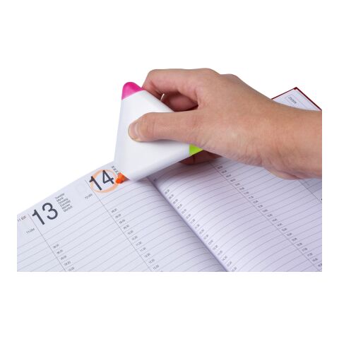 Triángulo de ABS con marcadores. blanco | sin montaje de publicidad | no disponible | no disponible