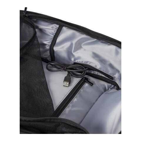 Mochila de PU 600D negro | sin montaje de publicidad | no disponible | no disponible