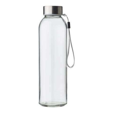 Botella de cristal (500 ml) con funda de neopreno gris | sin montaje de publicidad | no disponible | no disponible