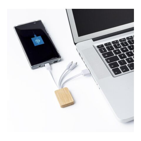Cable de carga de bambú blanco | sin montaje de publicidad | no disponible | no disponible