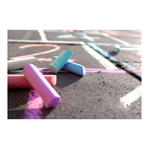 6 tizas en caja de cartón colorido | sin montaje de publicidad | no disponible | no disponible