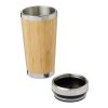 Vaso con aislamiento y exterior de bambú de 450 ml “Bambus” Estándar | Marrón | sin montaje de publicidad | no disponible | no disponible