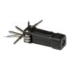Set de destornilladores de plástico reciclado 8 en 1 RCS con linterna "Octo" Negro intenso