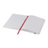 Libreta blanca con cinta de color A5 "Spectrum" Estándar | Blanco-Rojo | sin montaje de publicidad | no disponible | no disponible | no disponible