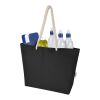 Bolsa Tote de playa de material reciclado GRS de 270 g/m² "Florida" Negro intenso-Negro intenso