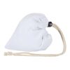 Bolsa de tela de algodón reciclada GRS «Madras Blend», 140 g/m², plegable, 7 l blanco