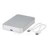 Batería externa magnética Avis de 10 000 mAh fabricada con aluminio reciclado RCS Plata