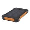 Batería externa solar de 5000 mAh y 10 W de plástico reciclado robusto con linterna incorporada "Altair" Estándar | Negro intenso | sin montaje de publicidad | no disponible | no disponible